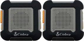 Cobra ACT220B Chat Tag Rock Wearable Walkie Talkies - Waterproof, Hands Free, Rechargeable, Long Range 12-Mile Two Way Radio Set (2 Pack)