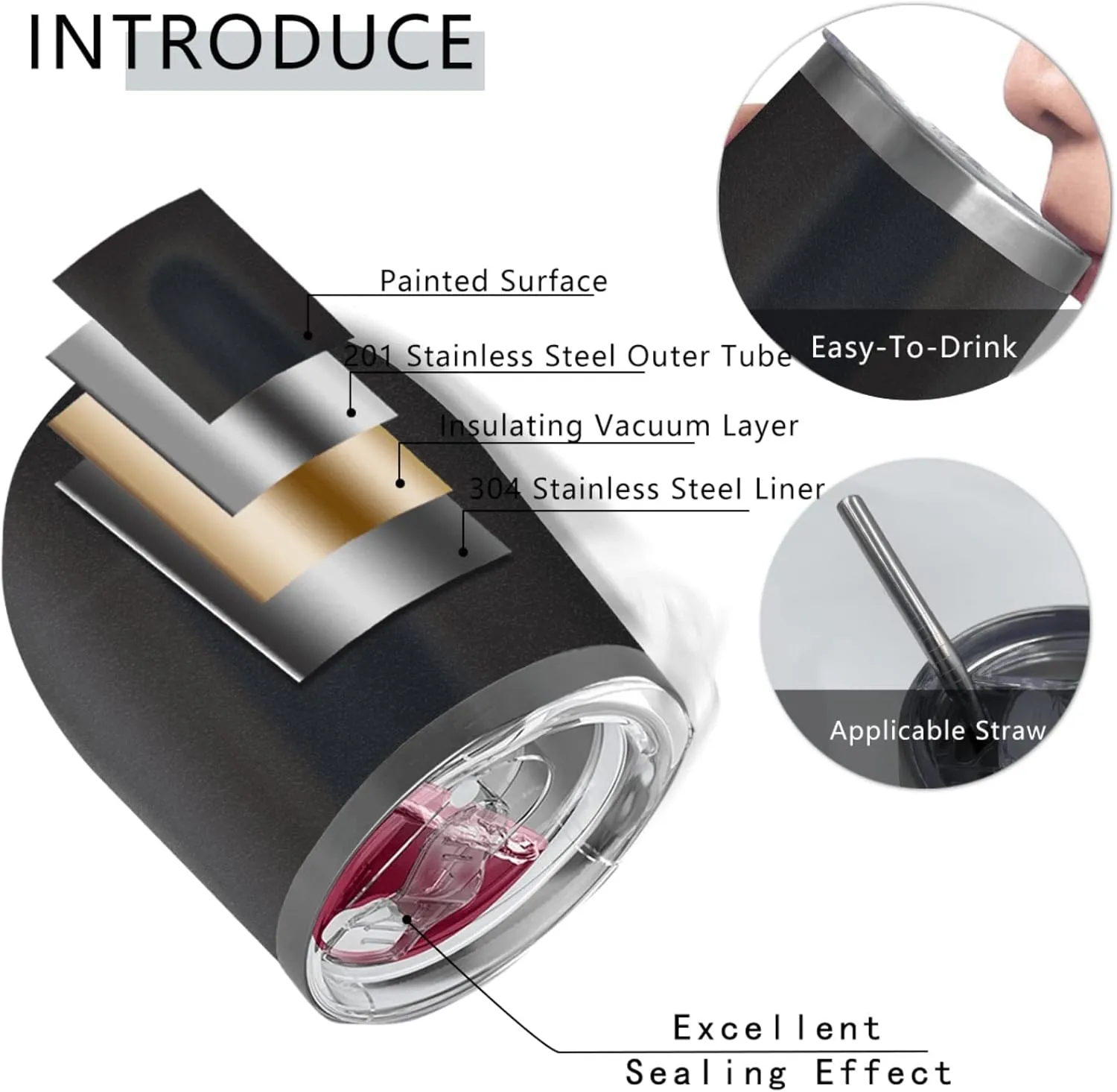 Coffee Tumbler I Didn't Mean To Push All Your Buttons I Was Looking For Mute Tumbler Insulated for Hot and Cold Stainless Tumbler with Lids and Straws Birthday Gift for Uncle for Office