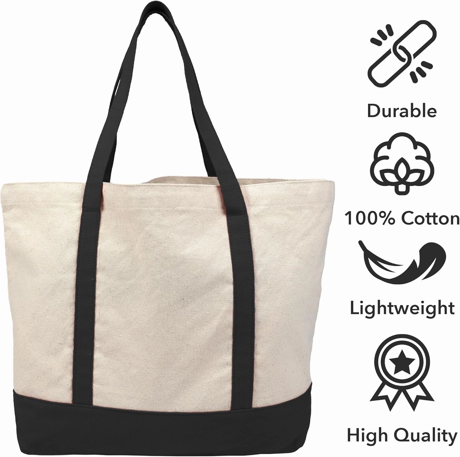 Collegiate Arched School Name Canvas Tote Bag With External Pocket, Reusable Shoulder Bag for Shopping, Beach