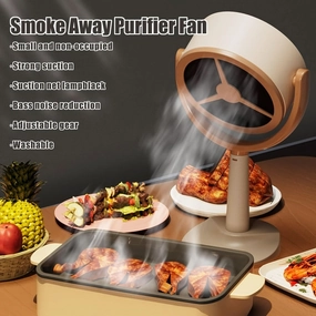 Compact Desktop Range Hood - Strong Suction, Effective Grease & Smoke Removal