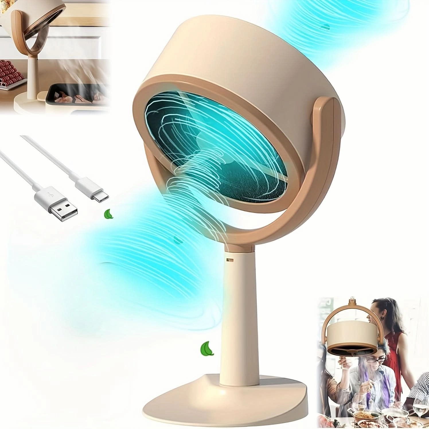 Compact Desktop Range Hood - Strong Suction, Effective Grease & Smoke Removal