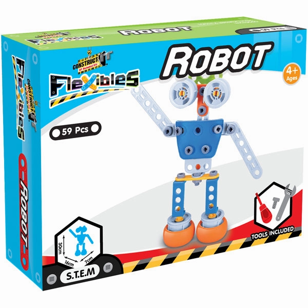 Construct It Flexibles, Robot- 59pc