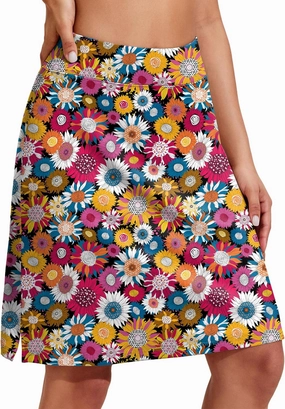 COOrun Women's 20" Knee Length Skorts Skirts Athletic Tennis Skorts Long Golf Skirt with Pockets Modest Skirts