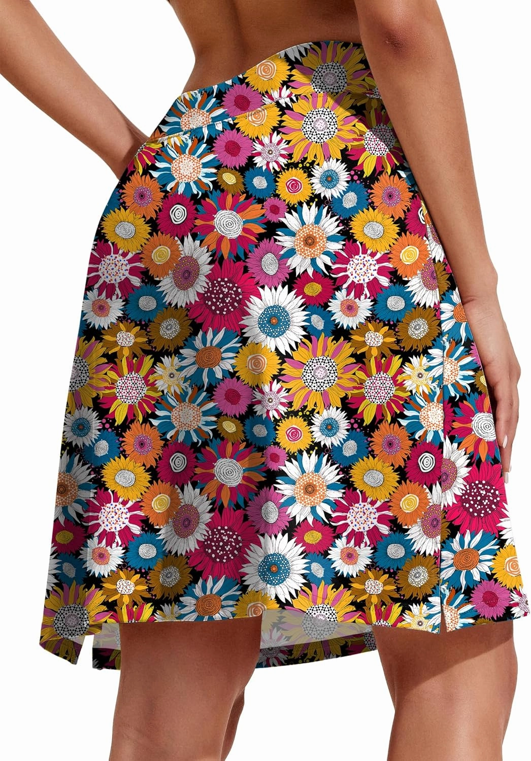 COOrun Women's 20" Knee Length Skorts Skirts Athletic Tennis Skorts Long Golf Skirt with Pockets Modest Skirts