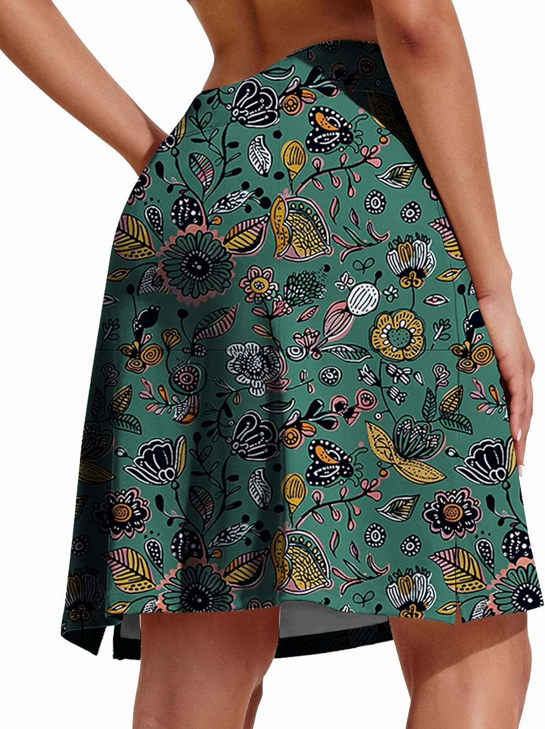 COOrun Women's 20" Knee Length Skorts Skirts Athletic Tennis Skorts Long Golf Skirt with Pockets Modest Skirts