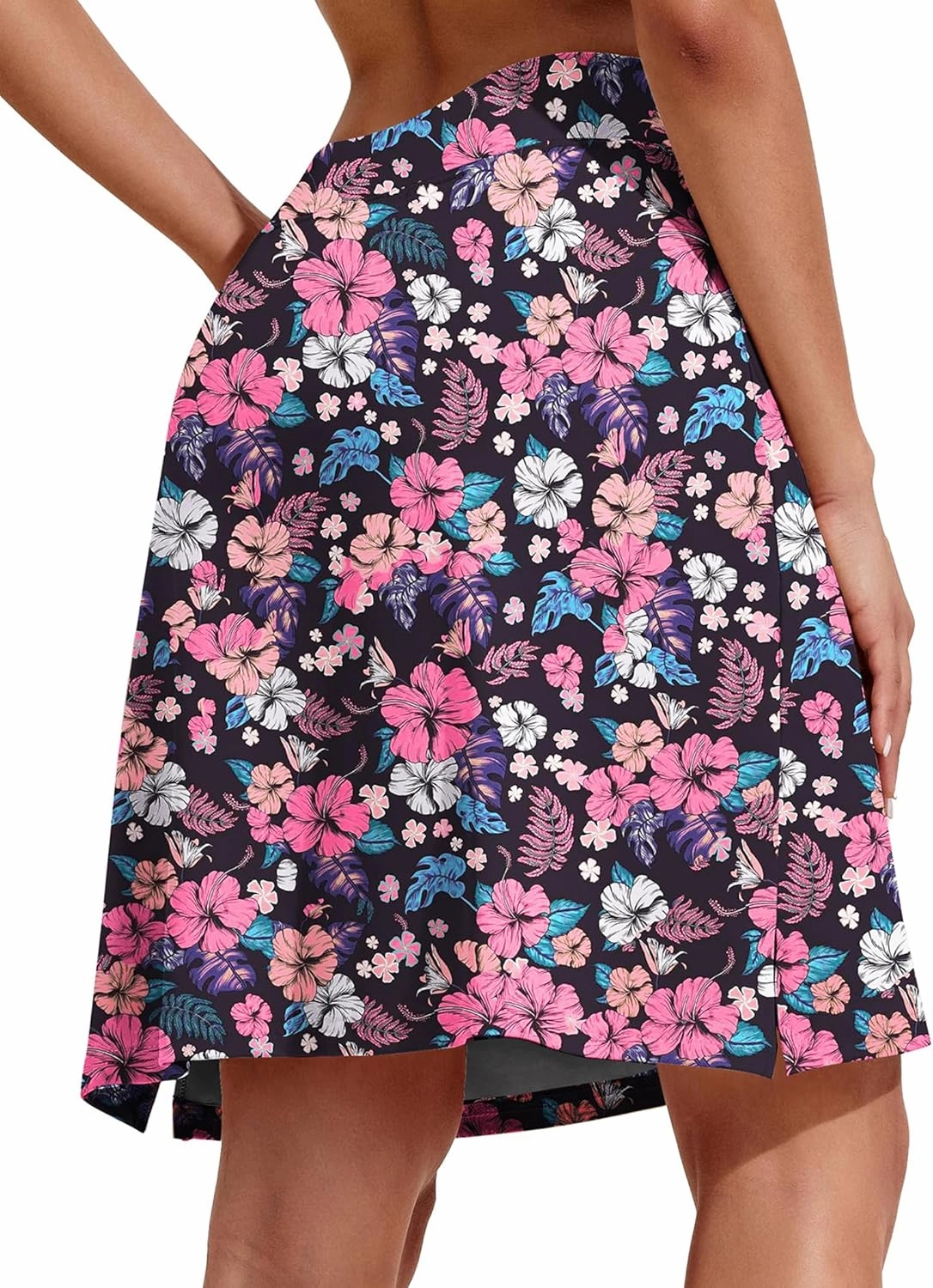COOrun Women's 20" Knee Length Skorts Skirts Athletic Tennis Skorts Long Golf Skirt with Pockets Modest Skirts