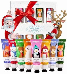 Cosmetics Hand Cream Christmas Gift Set 8 pcs Moisturising for Dry Hands with Urea and Shea Butter