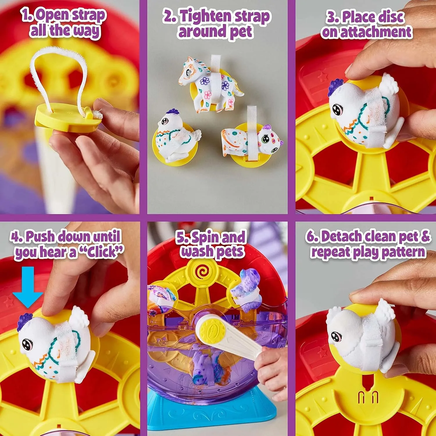 Crayola Scribble Scrubbie Pets Carnival Playset, Pet Grooming Toy, Animal Toys for Girls & Boys, Gift for Kids, Ages 3 