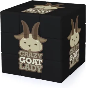 Crazy Goat Lady Funny 3x3x3 Cube Smooth Lightweight Puzzle for Adult Graphic Printing Travel
