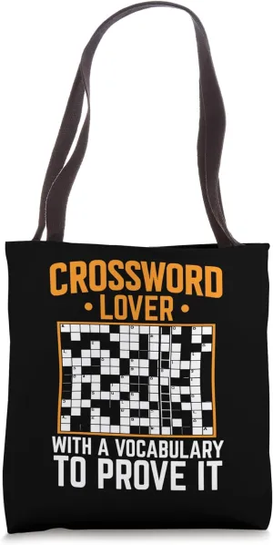 Crossword Lover With A Vocabulary To Prove It Puzzle Tote Bag