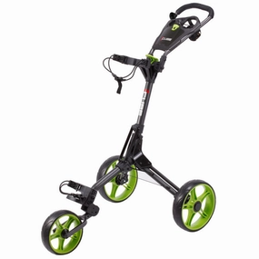 Cube Cart 3.0 - 3 Wheel Golf Trolley - Charcol / Lime