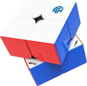 CuberShop GAN 251 M Leap UV Coated, 2021NEW 2x2 Magnetic Speed Cube for Professional Cubers, Best Gans 2x2x2 Stickerless Speed Cube UV Version (251M Pro Leap UV Glossy Surface)