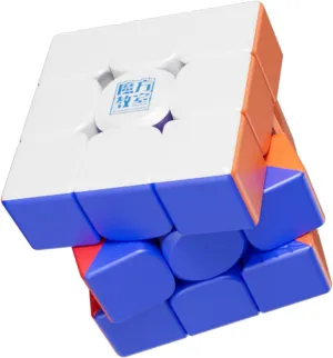 CuberShop Moyu RS3M V5 2023 MagLev 3x3 Speed Cube with Display Stand, Stickerless RS3M 2023 MagLev 3 by 3 Budget Cube, Cheap 3x3 Speed Cube (Moyu RS3 M V5 MagLev, Robot-Shape Display Box)