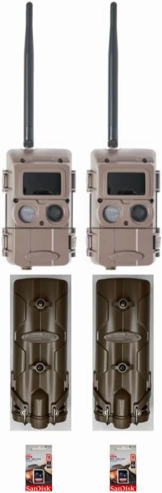 Cuddeback 2 Blackflash L Series Cameras 2 Battery Power Banks and 2 16 GB SD Cards