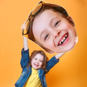 Custom Big Head Cutout, Customize Giant Fat Heads, Custom Photo, Fun Fathead Cardboard, Personalized Face Signs, Custom Cutout Big Head Stick, 1 Piece, 24”, 30", 36" Tall, 3 Sizes, Party Fun
