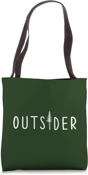 Cute Camping Outsider Life Mountain Nature Hiking Camper Tote Bag
