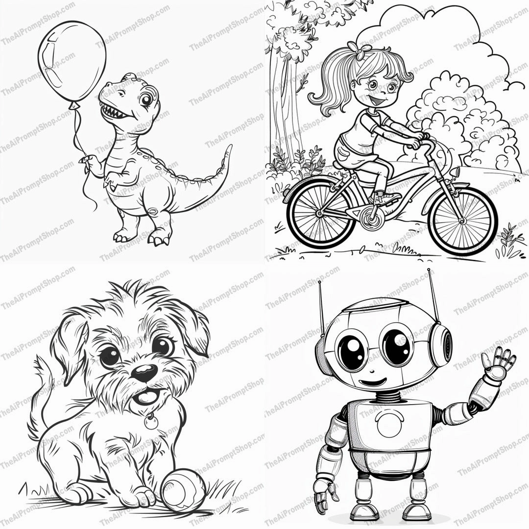 Cute Cartoon Characters AI MidJourney Image Prompt, 9251
