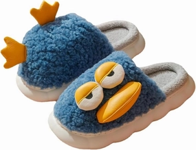Cute Duck Furry Animal Slippers for Women Men Warm Fluffy Soft House Slippers Indoor Outdoor