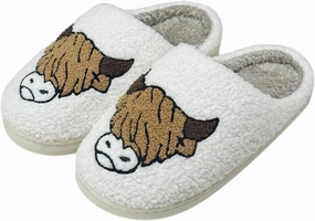 Cute House Slippers for Women Men Fluffy Plush Warm Animal Slippers Winter Comfy Bedroom Shoes