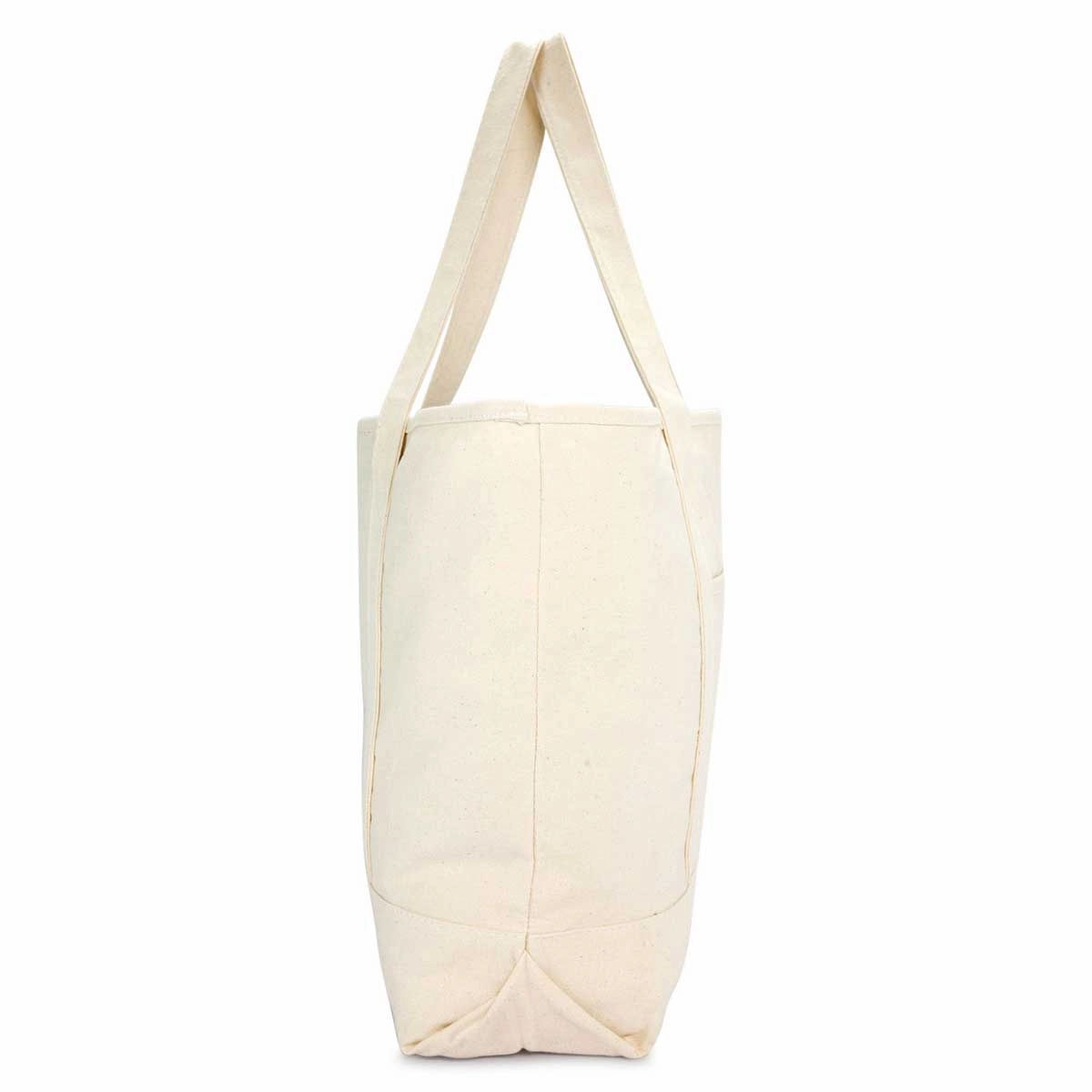 Dalix Monogram Bag Personalized Totes For Women Open Top Natural Letter A-Z