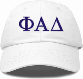 DALIX Phi Alpha Delta Greek Letters Ball Cap Embroidered Hat