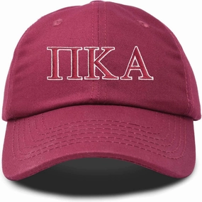 DALIX Pi Kappa Alpha Greek Letters Ball Cap Embroidered Hat