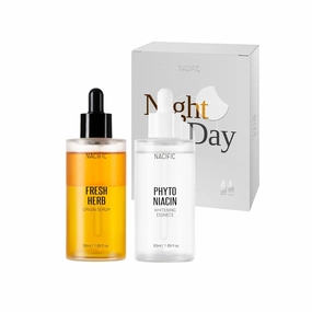 Day & Night Fresh Herb Origin Serum and Phyto Niacin Essence Set