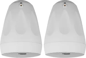 Dayton Audio WP65BTW 6-1/2" IP66 Indoor/Outdoor Pendant Speaker Pair 70V/100V 8 Ohm White