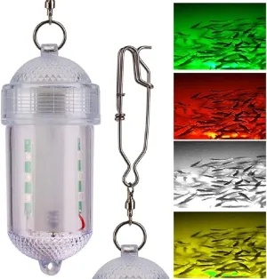 Deep Drop LED Fishing Light with Clip Super Bright 1000 Lumen Underwater Fish Attracting Lamp Fishing Bait Lure Squid 2,100 ft Deep