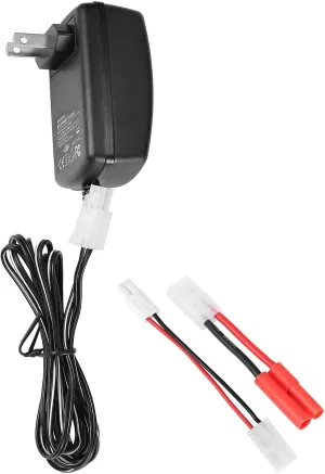 Delta Peak Detection RC Battery Charger for 3.6V-10.8V NiMH/NiCd Battery Packs Hobbies Airsoft Batteries, FIT for Redcat Racing Hexfly, Compact with Standard/Mini Tamiya, HXT 4.0mm Banana Plug