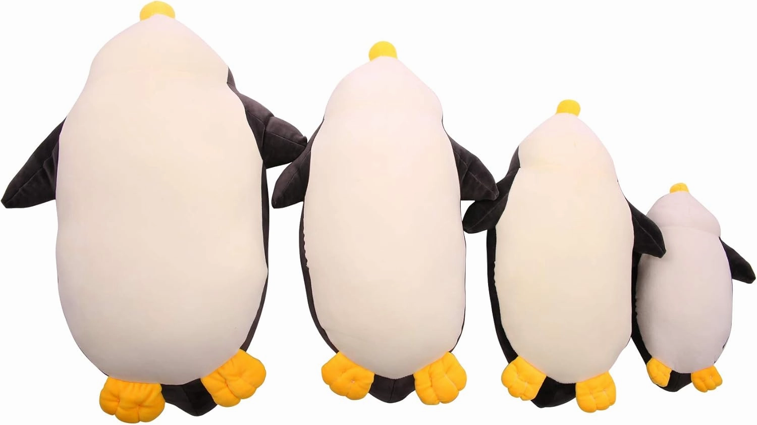 DENTRUN Penguin Stuffed Animals Bulk, Cute Penguin Plush Doll Play Toys for Kids Girls Boys Adults Birthday Xmas Halloween Present Adorable Soft Plushies, 12.20/18.11/22.44/25.98 Inchs, Blue, Black