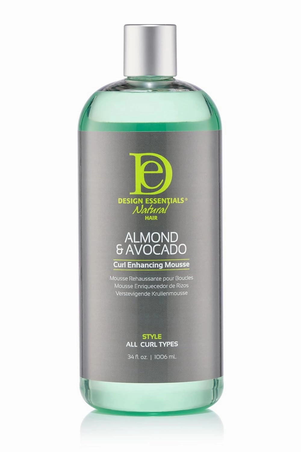 Design Essentials Natural Curl Enhancing Mousse REFILL, Best Value - Almond & Avocado Collection, 32 Oz