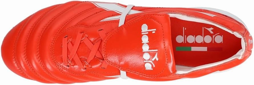Diadora Mens Brasil Elite Tech T Italy Lpx Firm Ground Soccer Cleats Cleated - Red