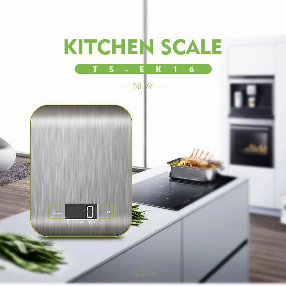 Digital Kitchen Food Scale for Cooking and Baking with Batteries