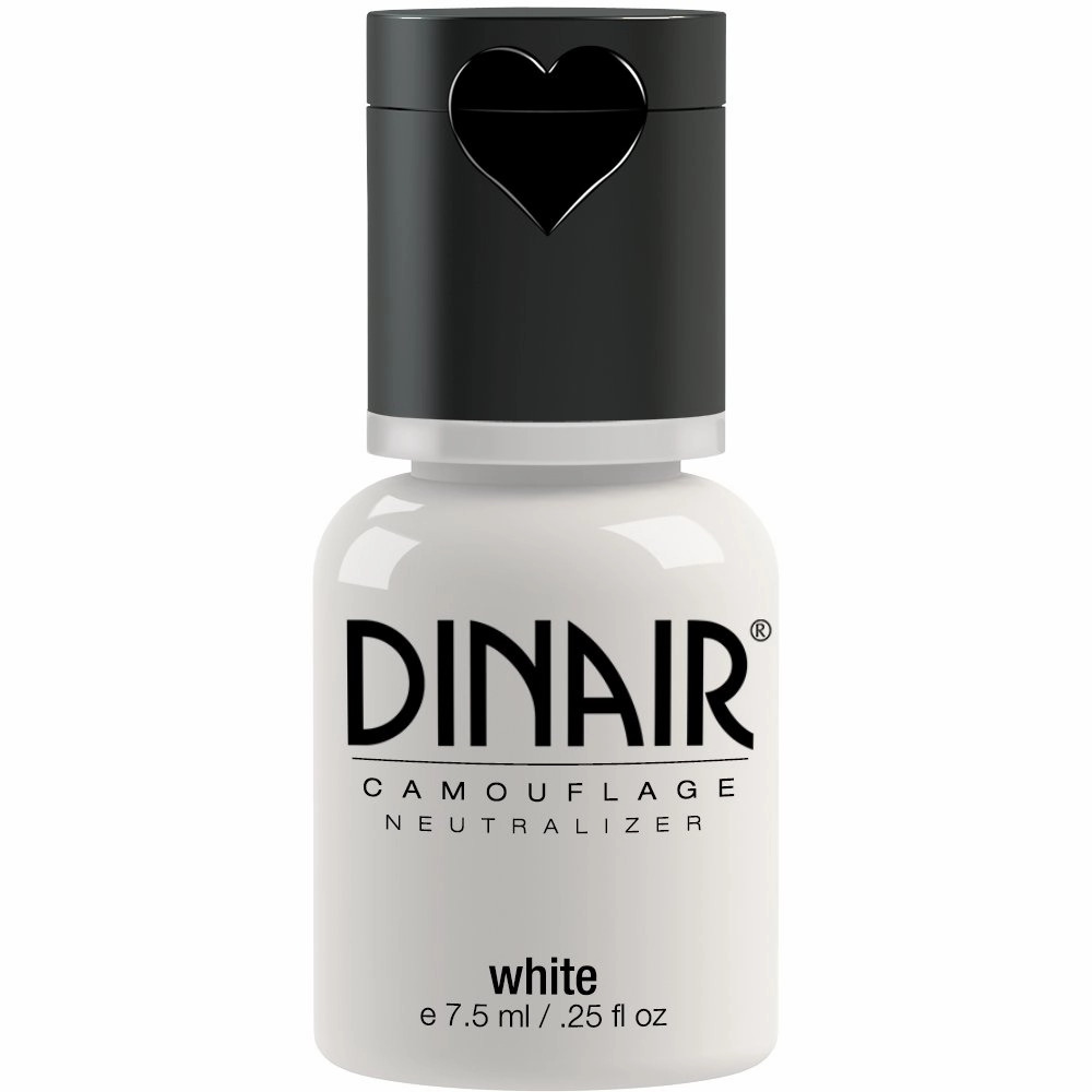 Dinair Airbrush Makeup - Camouflage Neutralizer - Covers Scars, Acne, Tattoos, Under Eye circles, Sun Spots, Vitiligo - WHITE - 1/4 oz.