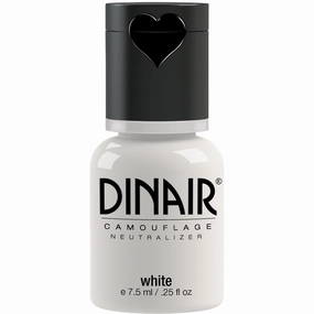 Dinair Airbrush Makeup - Camouflage Neutralizer - Covers Scars, Acne, Tattoos, Under Eye circles, Sun Spots, Vitiligo - WHITE - 1/4 oz.