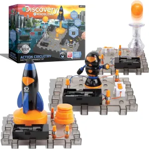 Discovery #MINDBLOWN Action Circuitry Electronic Experiment Complete STEM Set, Build-it-Yourself Engineering Toy Kit, Explore The Science of Motion, Great Gift for Kids Ages 8  