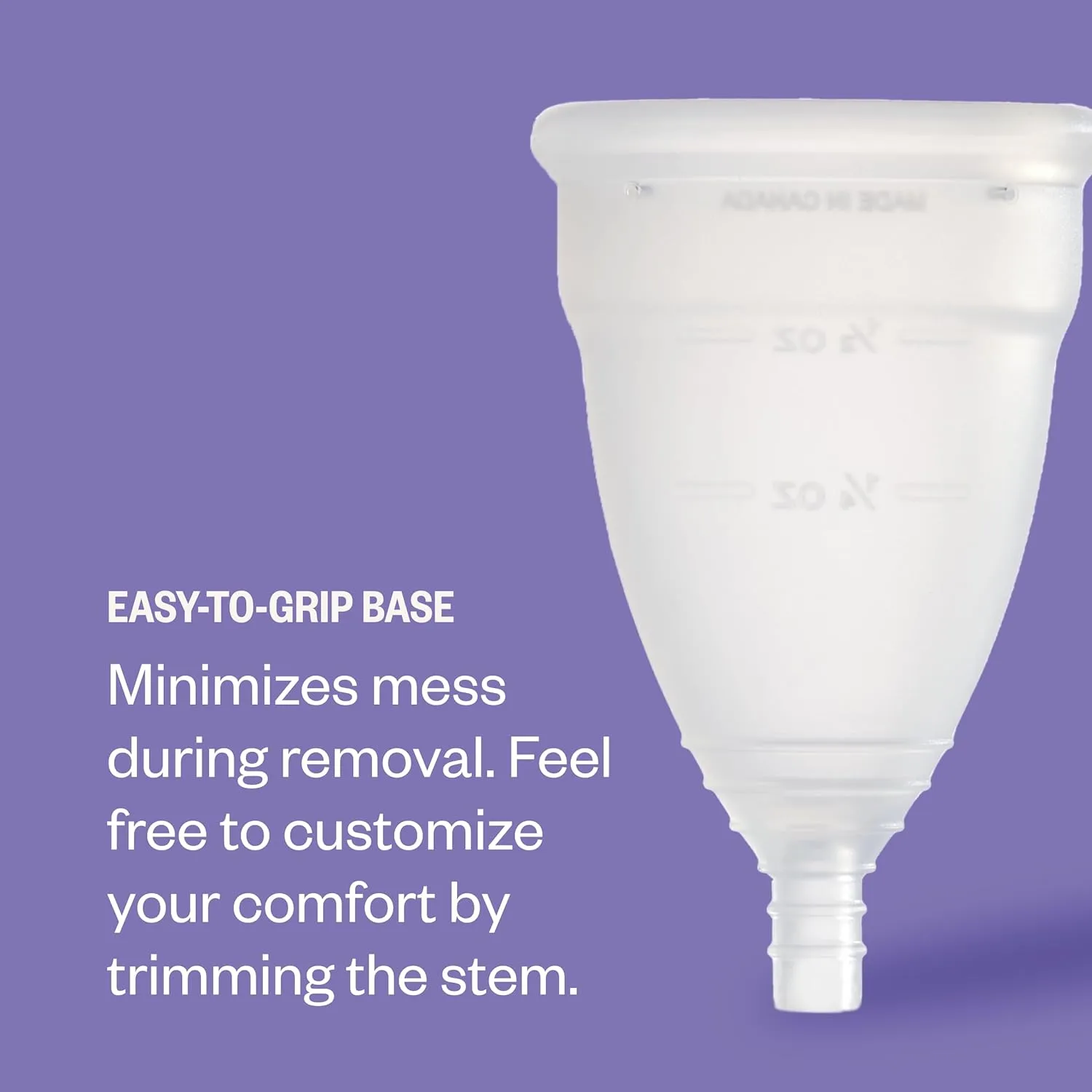 DIVA Cup - Medical Grade Silicone Cup for Period Care - Reusable Menstrual Cup - Up to 12 Hours of Continuous Wear - Model 1 (For Medium to Heavy Flow)