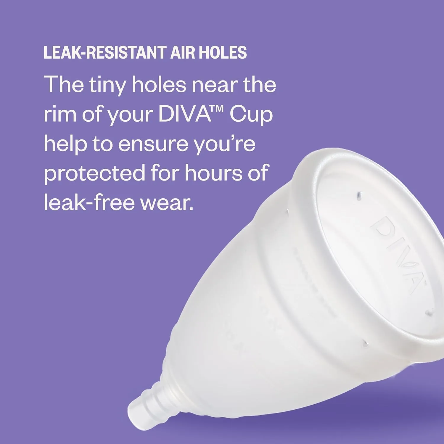 DivaCup - BPA-Free Reusable Menstrual Cup - Leak-Free Feminine Hygiene - Tampon and Pad Alternative - Up To 12 Hours Of Protection - Model 2