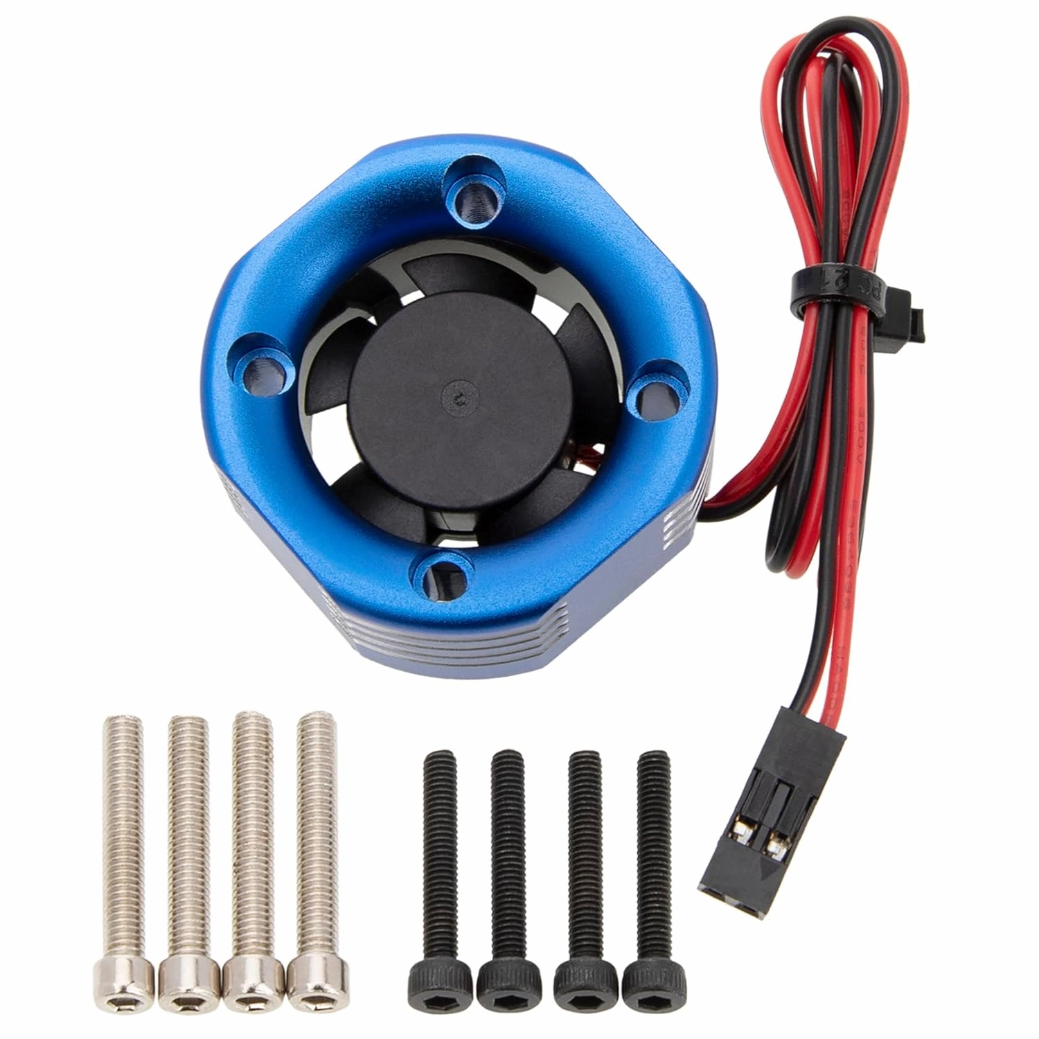 DKKY RC Motor Cooling Fan Heatsink 25mm 35000RPM for Arrma Axial Traxxas 1/6 1/8 1/10 RC Models 2510 Motor (Blue, 25mm)