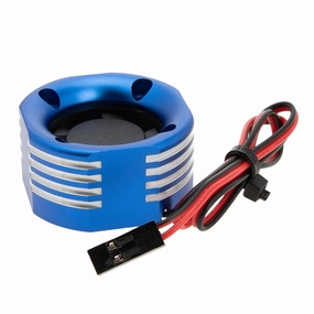 DKKY RC Motor Cooling Fan Heatsink 25mm 35000RPM for Arrma Axial Traxxas 1/6 1/8 1/10 RC Models 2510 Motor (Blue, 25mm)