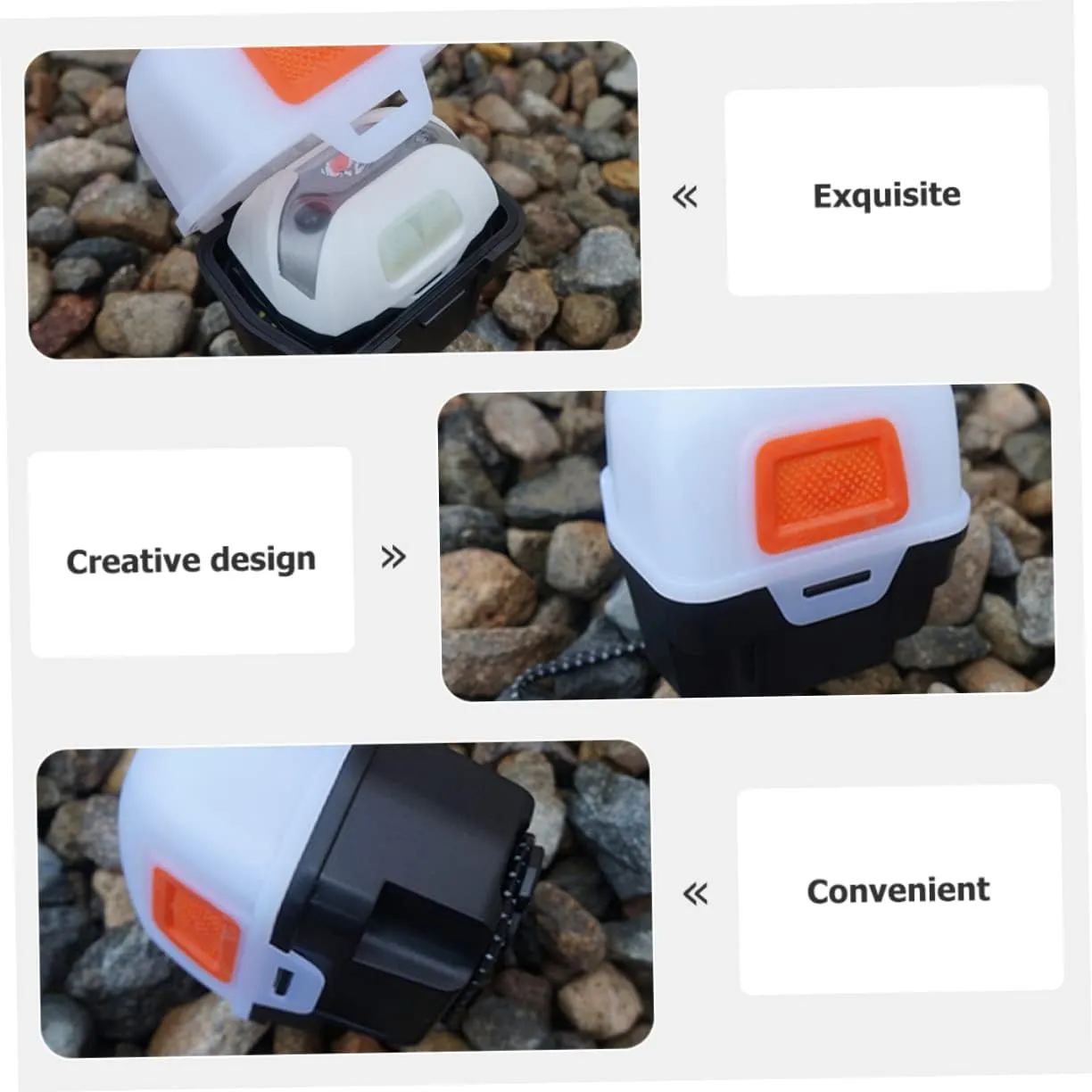 DOITOOL 3pcs Professional Headlight Box Sturdy Lamp Holder for Camping Hiking Outdoor Survival Portable Headlamp Carrier Shockproof Design Easy to Carry