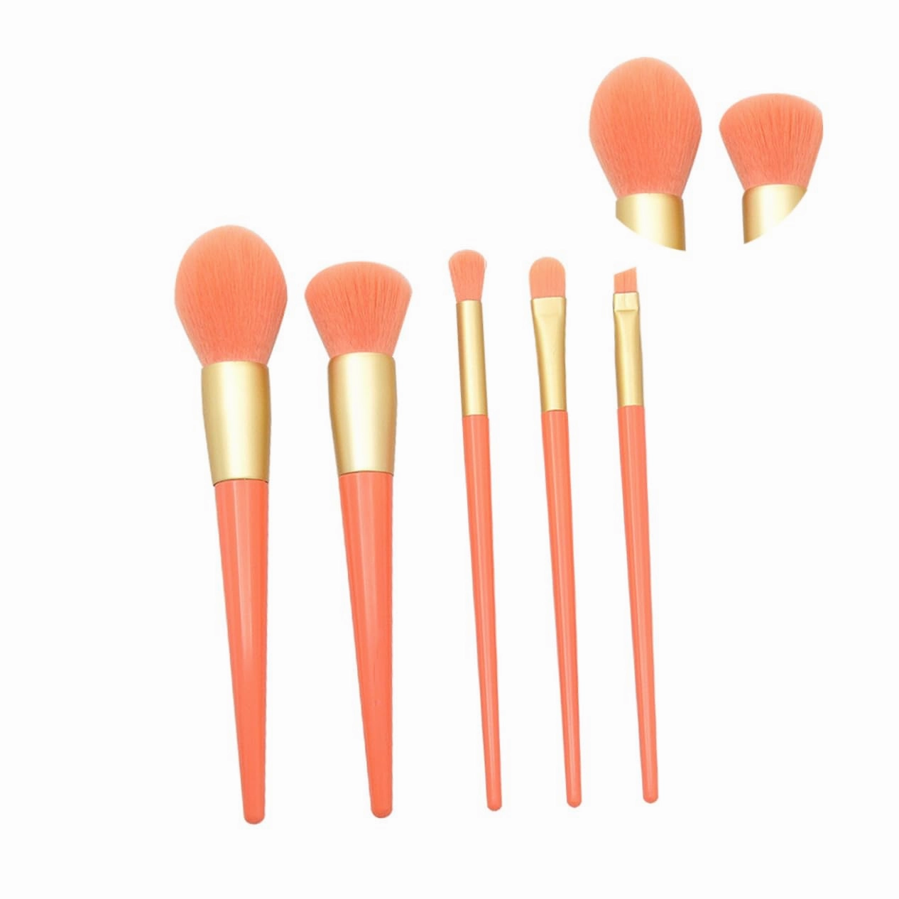 DOITOOL 15 Pcs 1 Makeup Brush Set Holder 12-piece Kit Portable Foundation Blush Liquid Powder Professional Reusable for Travel for
