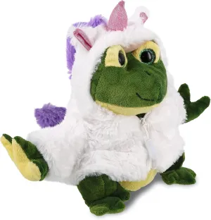 DolliBu Squat Frog Unicorn Plush Stuffed Animal Toy - Super Soft Frogcorn Dress Up with Removable Plush Unicorn Outfit, Cute Fantasy Animal Gift - 10.5 Inches