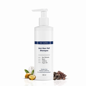 Double Dht Blocking Anti Hair Fall Shampoo For Men & Women With Saw Palmetto, Caffeine, Biotin & Argan Oil | Therapeutic Grade & Dermatologically Formulated | 200 Ml