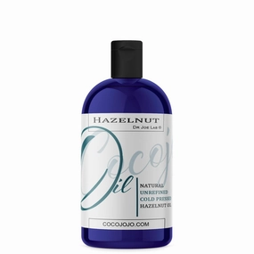 Dr Joe Lab Hazelnut Oil, Pure Natural Cold Pressed Unrefined Extra Virgin Hazel Nut Oil - for Hair Skin Body Nail and Beard. 16 oz - Moisturizes, Soothes, Hydrates, & Nourishes