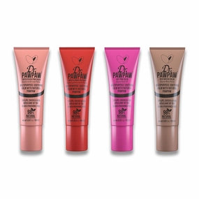 Dr PawPaw Multipurpose Soothing Tinted Balm Set - Balm for Lips, Cheeks, Eyes - Lip Moisturizer with Buildable Color - 4 pc