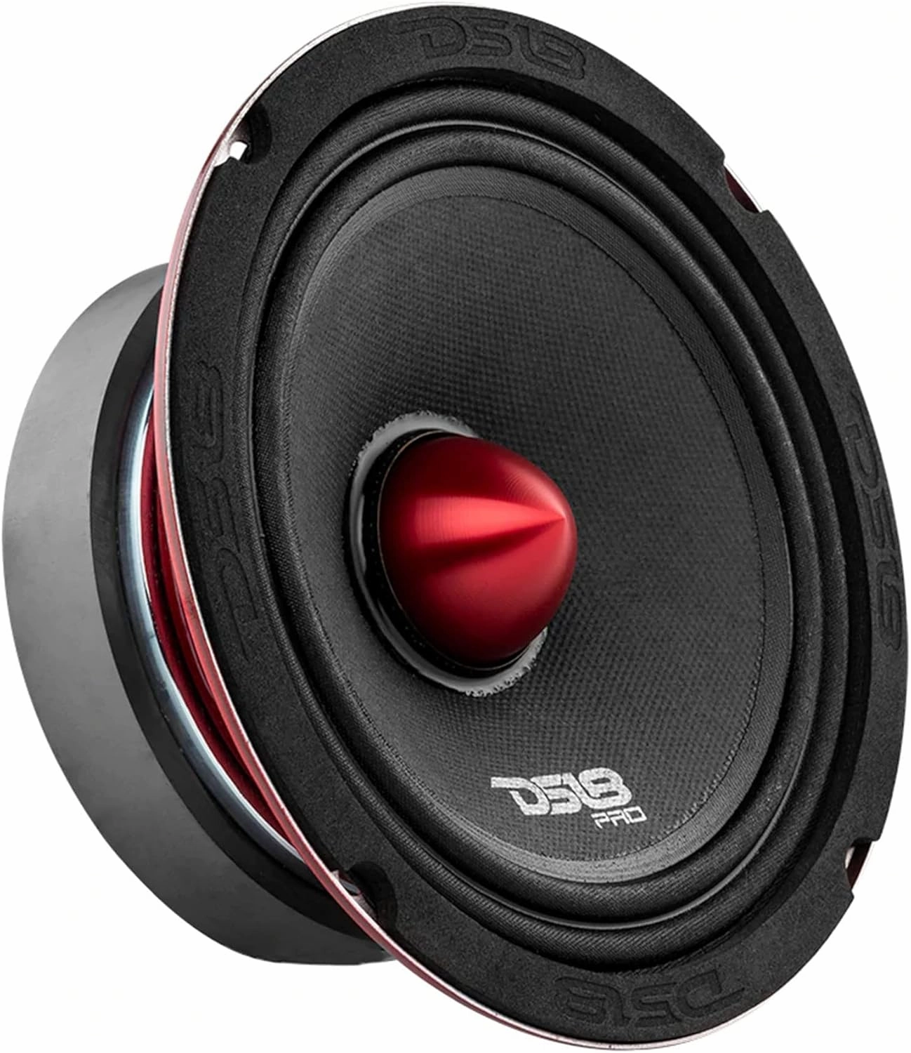 DS18 Mid and High Car Speaker Package - 2X 6.5" Midrange, 2X 1" Tweeters, Built-in Crossover
