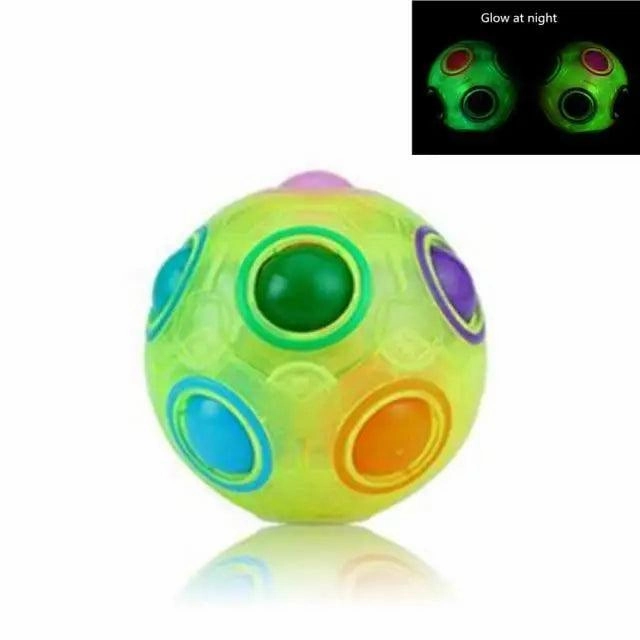 Educational Small Antistress Cube Rainbow Ball Puzzles Magic Stress Reliever Football Learning Fun Toys For Children And Adult