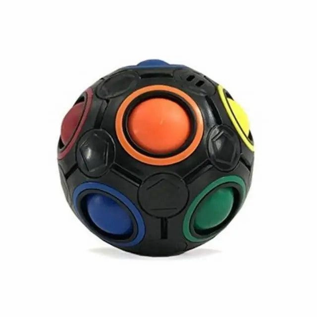 Educational Small Antistress Cube Rainbow Ball Puzzles Magic Stress Reliever Football Learning Fun Toys For Children And Adult